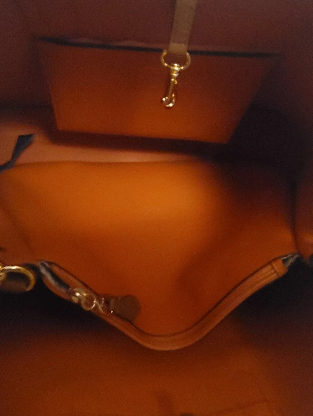 Lauren Ralph Lauren Caramel Brown Leather Tote